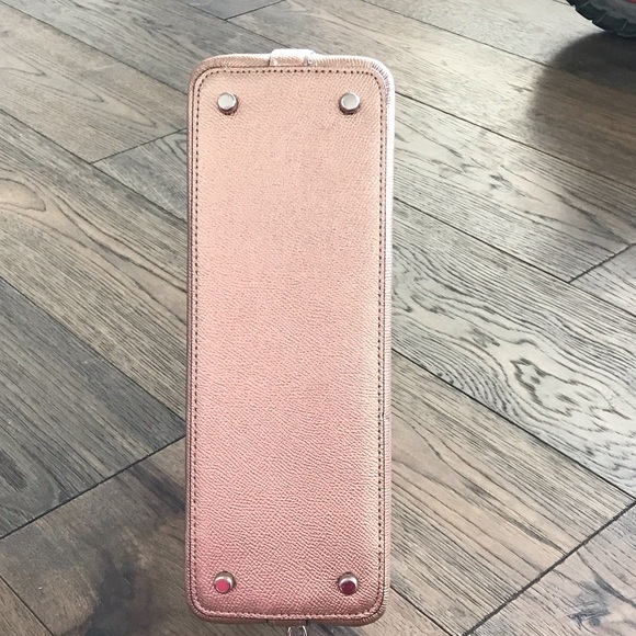 Coach Shimmering Pink/Gold Satchel - Picture 5 of 8